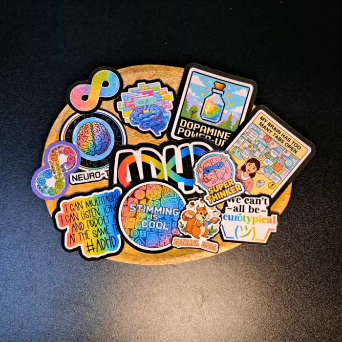 zestaw naklejek neuro-adhd 1